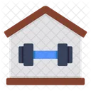 Gym Building Fitness Center Athletic Club Icon