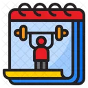 Gym Calendar Gym Day Exercise Icon