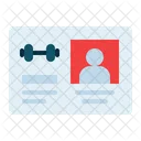 Gym Card  Symbol