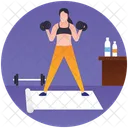 Gym Exercise Workout Gym Equipment Icon