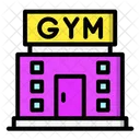 Gym Weightlifting Exercise Icon