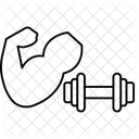 Gym Thin Line Icon Business And Finance Icon Pack Icon