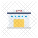 Gym Building Fitness Icon