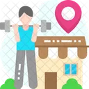 Gym Location Gym Town Workout Icon