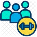 Users Gym Member Fitness Team Icon