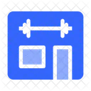 Gym Place Fitness Exercise Icon