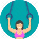 Gym Rings Exercise Icon