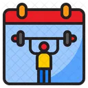 Gym Schedule Exercise Date Icon
