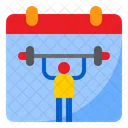 Gym Schedule Exercise Date Icon