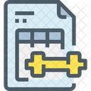 Fitness Planning Gym Icon