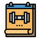 Calendar Fitness Time Icon