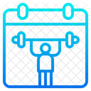 Gym Schedule Exercise Date Icon