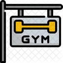 Gym Label Fitness Icon