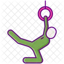 Gymnast Gymnastic Hola Hoop Icon