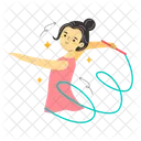 Gymnastic Ribbon Dance Gymnastic Icon