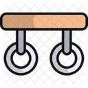 Gymnastic Rings Olympic Sport Fitness Icon