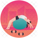 Gymnastikball Gymnastikubungen Fitnessgerate Icon