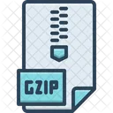 Gzip File  Icon
