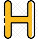 H Letter Alphabet Icon