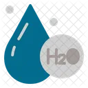 H 20 Biology Science Icon