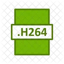 Archivo h 264  Icono