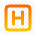 H Letter Alphabet Icon