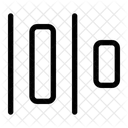 H Distribute Left Distribute Left Horizontal Distribution Left Icon