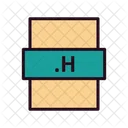H File H File Format Icon