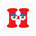 H Letter Alphabet Icon