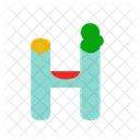 H Letter Alphabet Icon