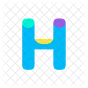 H Letter Alphabet Icon