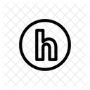 H Letter Alphabet Icon