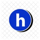 H Letter Alphabet Icon