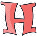 H Sign English Letter Icon