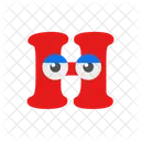 H Letter Alphabet Icon