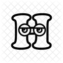 H Letter Alphabet Icon