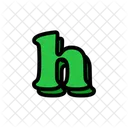 H Letter Alphabet Icon