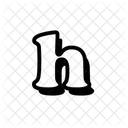 H Letter Alphabet Icon