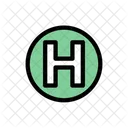 H Alphabet Font Icon
