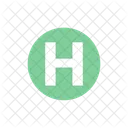 H Alphabet Font Icon