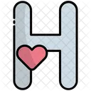 H Alphabet Education Icon