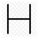H Letter Letter H Icon