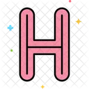 H H Letter Alphabet Icon
