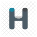 H Letter Alphabet Icon