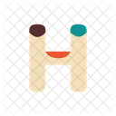 H Letter Alphabet Icon