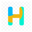 H Letter Alphabet Icon