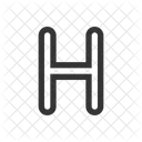 H Letter Alphabet Icon