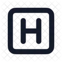 H Letter Alphabet Icon
