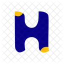 H Letter Alphabet Icon