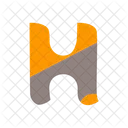 H Letter Alphabet Icon